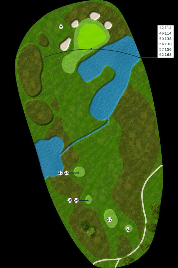 Nøtterøy Golf Illustrasjon bane 13 Nøtterøy Golf Illustrasjon bane 13