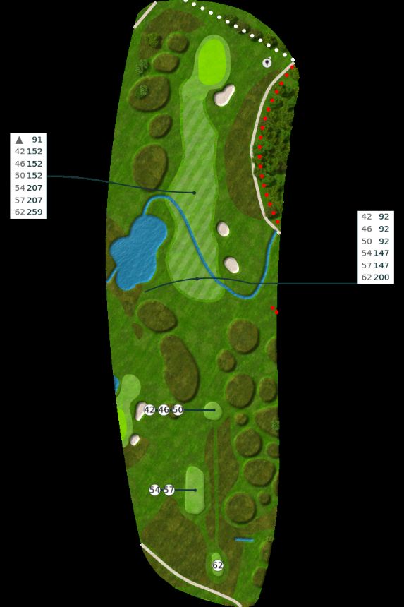Nøtterøy Golf Illustrasjon bane 14 Nøtterøy Golf Illustrasjon bane 14