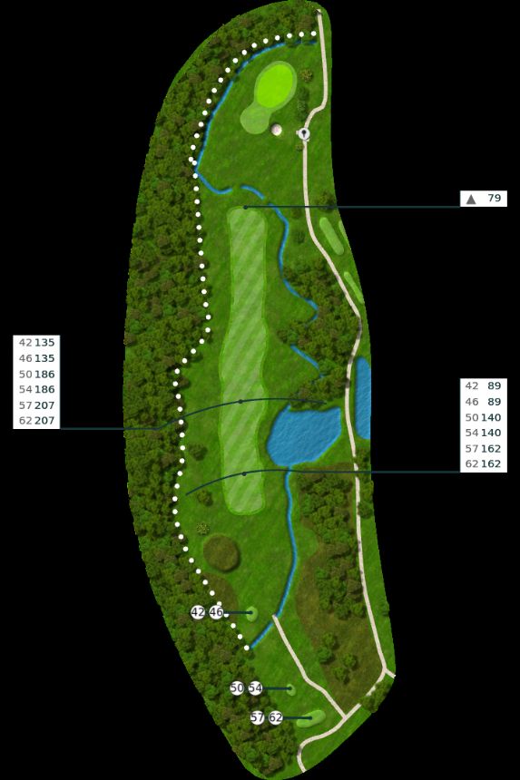 Nøtterøy Golf Illustrasjon bane 15 Nøtterøy Golf Illustrasjon bane 15