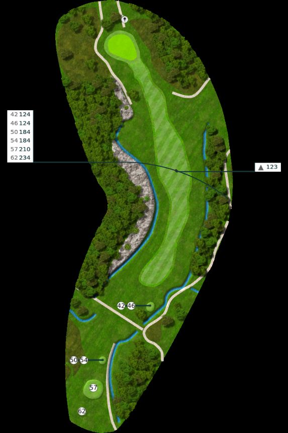 Nøtterøy Golf Illustrasjon bane 3 Nøtterøy Golf Illustrasjon bane 3