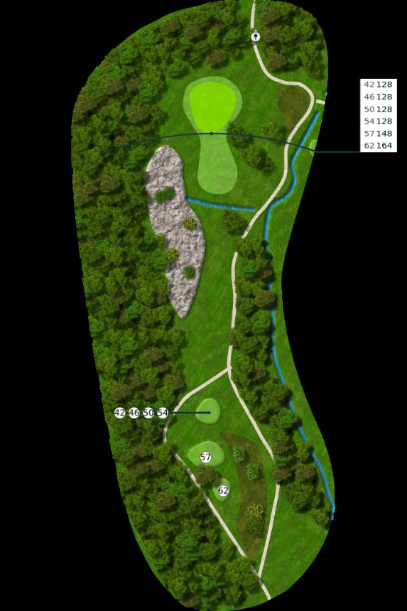Nøtterøy Golf Illustrasjon bane 6 Nøtterøy Golf Illustrasjon bane 6