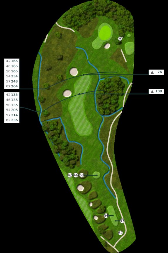 Nøtterøy Golf Illustrasjon bane 7 Nøtterøy Golf Illustrasjon bane 7