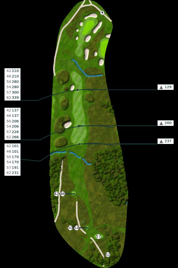 Nøtterøy Golf Illustrasjon bane 9 Nøtterøy Golf Illustrasjon bane 9